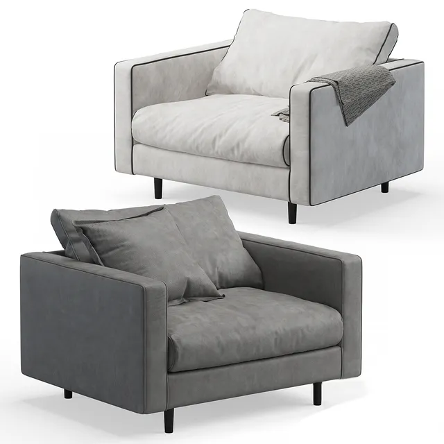 furniture – Baxter Stoccolma armchairs 3ds Max