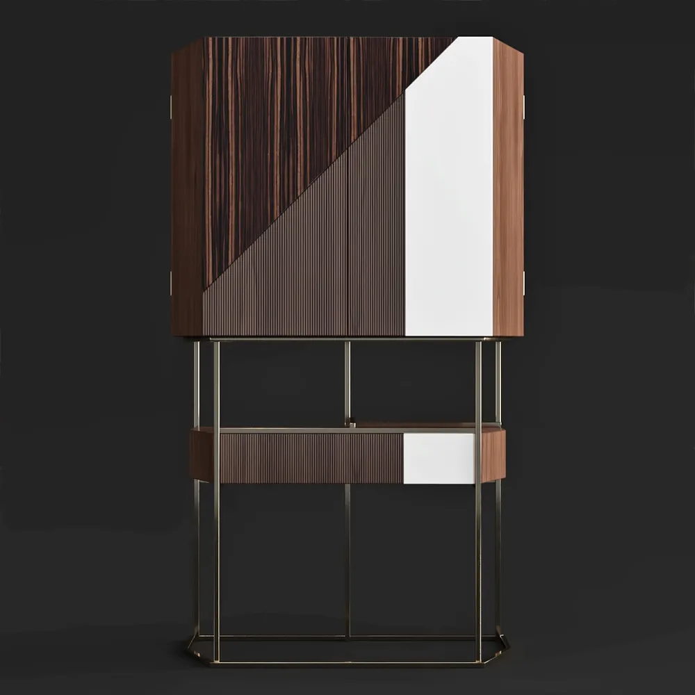 furniture – Baxter Wireframe mobile bar 3ds Max