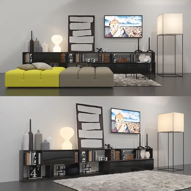 furniture – B&b Italia Decor Set 3ds Max