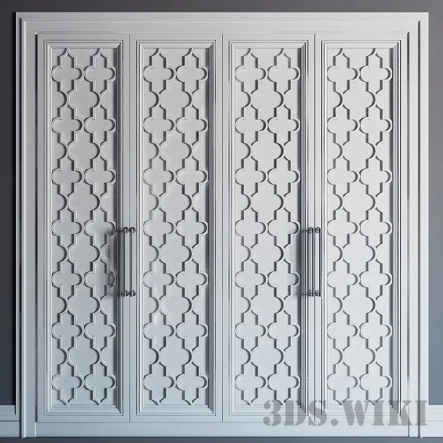 furniture – Beautiful built-in wardrobe 3ds Max