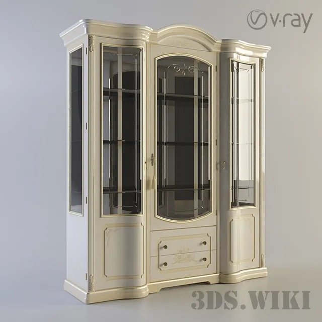 furniture – Beautiful Classic Wardrobe Showcase 3ds Max