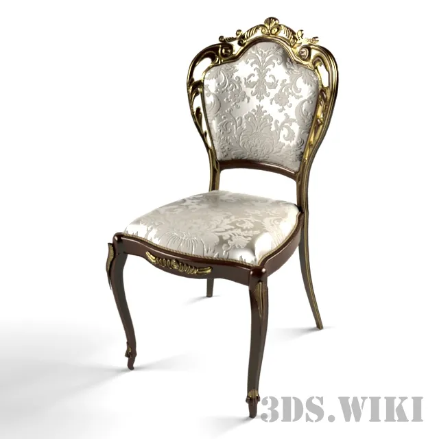 furniture – Beautiful classic wooden chair 3ds Max