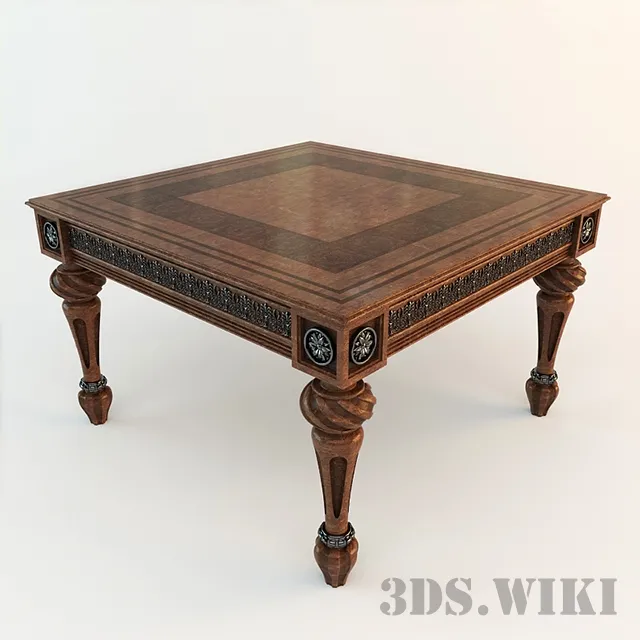 furniture – Beautiful classic wooden table 3ds Max
