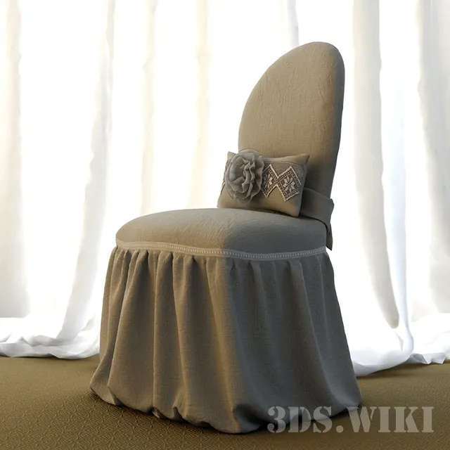 furniture – Beautiful festive chair 3ds Max