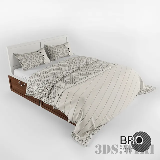furniture – Beautiful modern bed 3ds Max