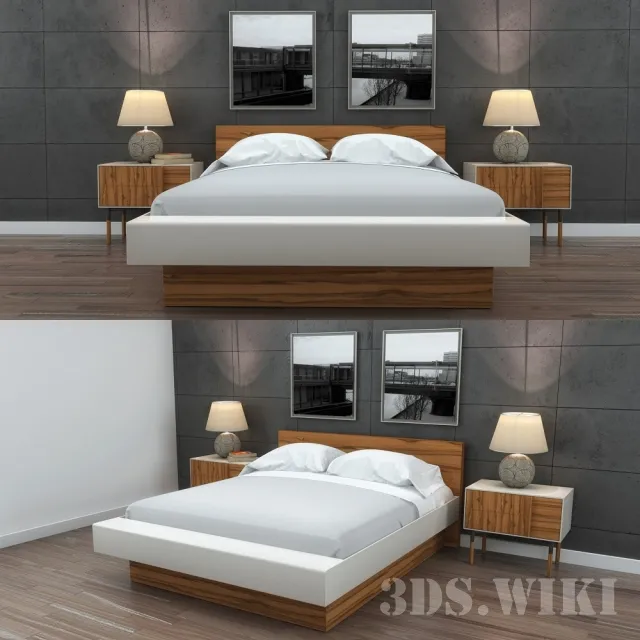 furniture – Beautiful set for the bedroom 3ds Max