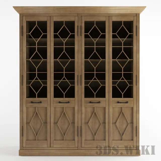 furniture – Beautiful wooden cabinet 3ds Max