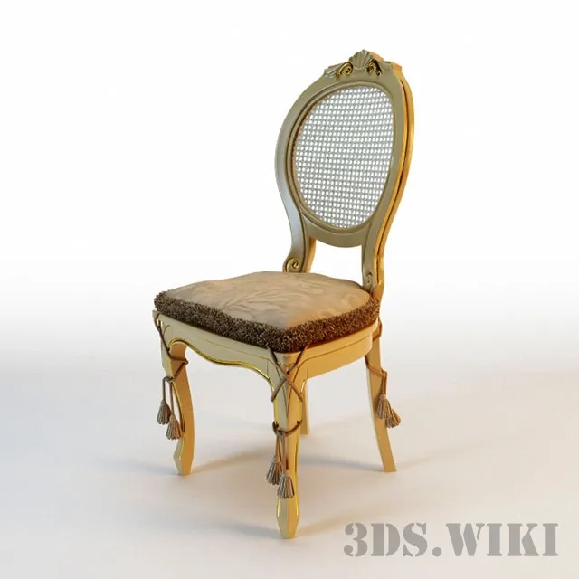 furniture – Beautiful wooden chair 3ds Max