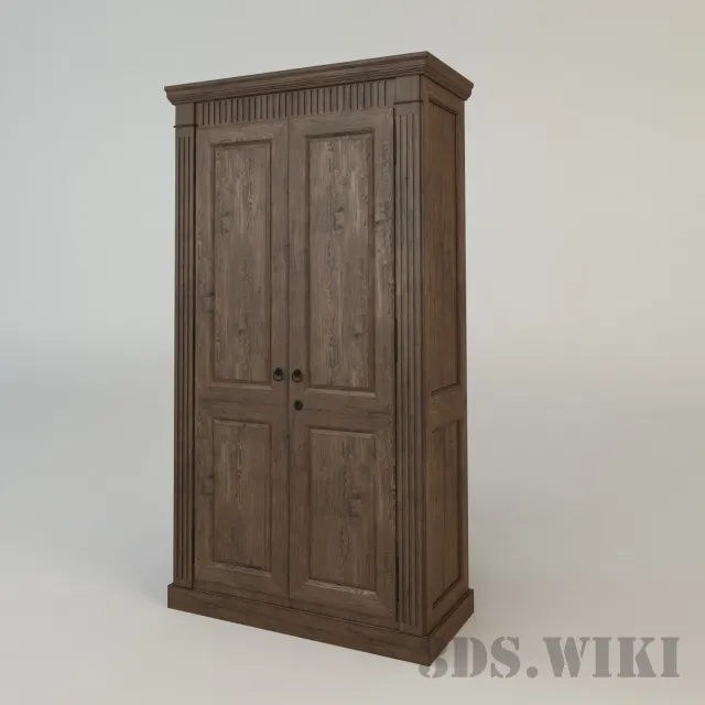 furniture – Beautiful Wooden Locker For The Hall 3ds Max