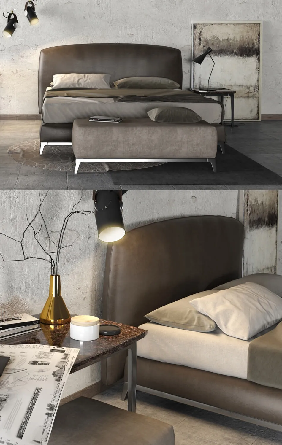 furniture – Bed 01 3ds Max