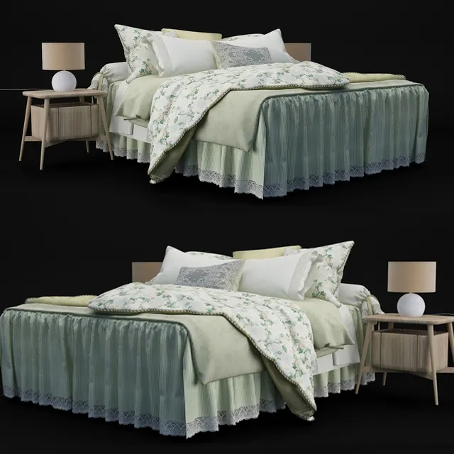 furniture – Bed 324 3ds Max