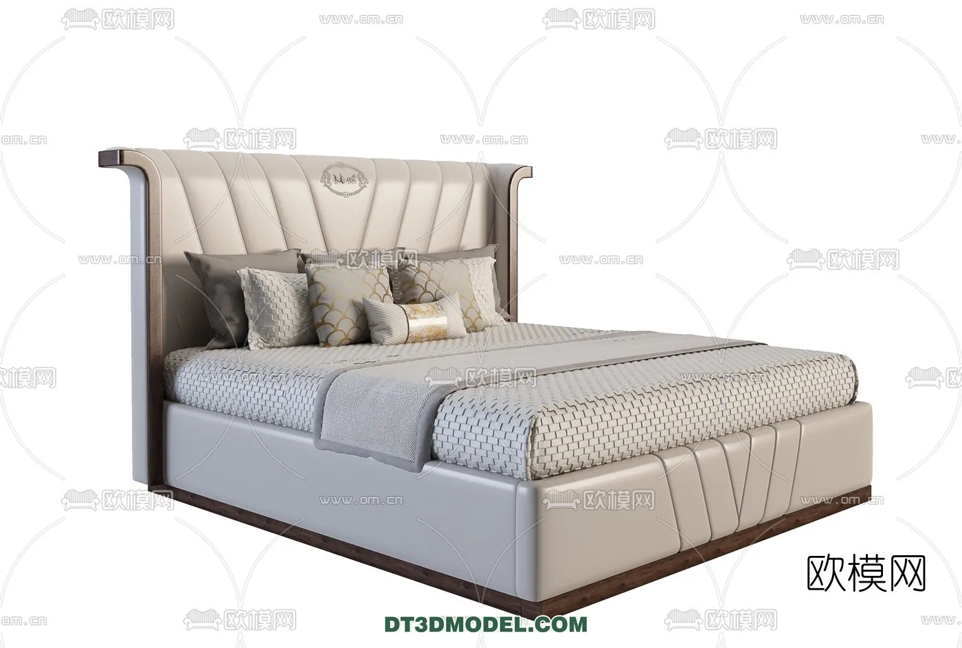 FURNITURE – BED – 3D Model For Interior Design – 2211