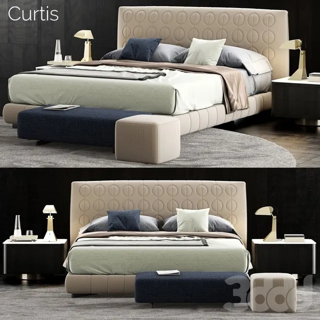 FURNITURE – BED – 3D MODELS – 3DS MAX – FREE DOWNLOAD – 6726