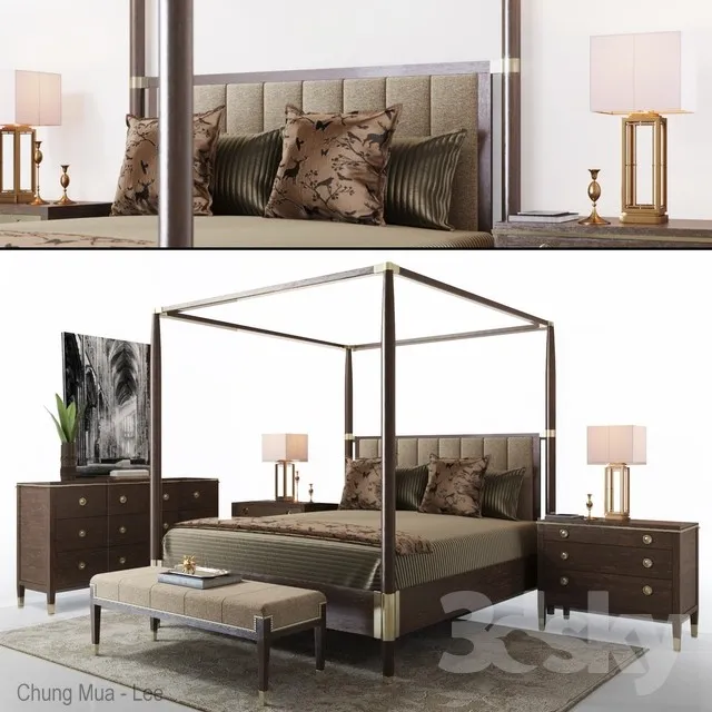 FURNITURE – BED – 3D MODELS – 3DS MAX – FREE DOWNLOAD – 6755