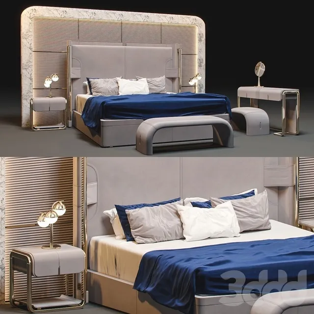 FURNITURE – BED – 3D MODELS – 3DS MAX – FREE DOWNLOAD – 6788