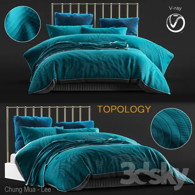 FURNITURE – BED – 3D MODELS – 3DS MAX – FREE DOWNLOAD – 6946