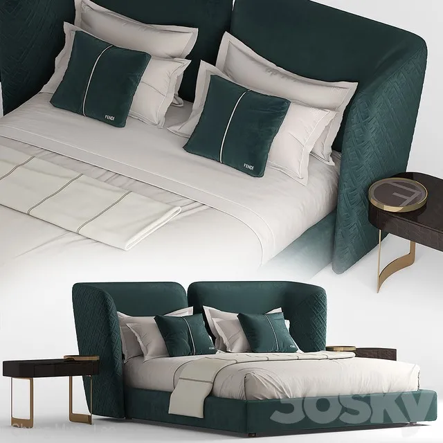 FURNITURE – BED – 3D MODELS – 3DS MAX – FREE DOWNLOAD – 7029