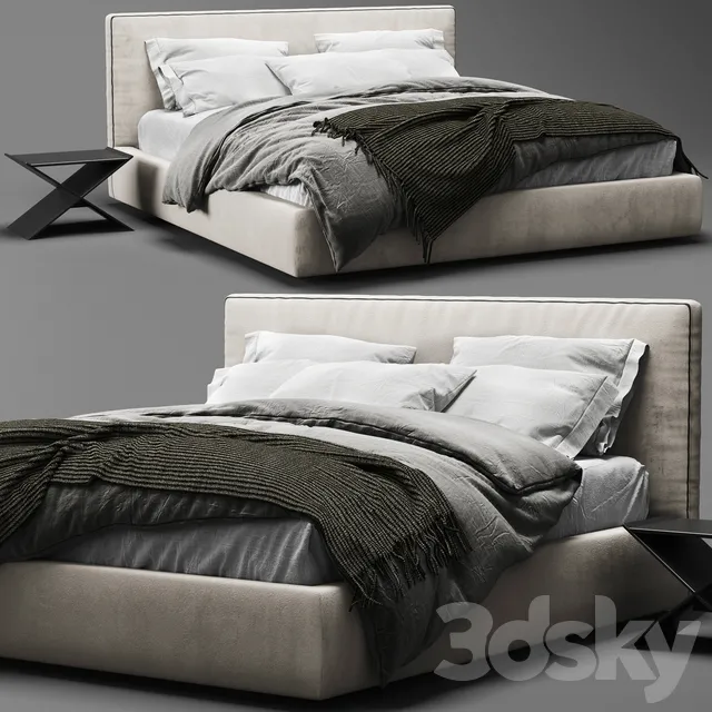 FURNITURE – BED – 3D MODELS – 3DS MAX – FREE DOWNLOAD – 7035