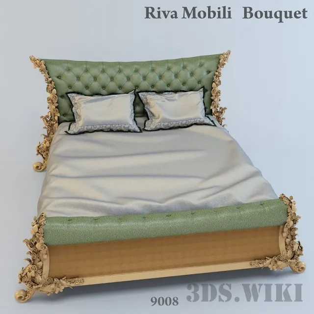 furniture – Bed 9008 Riva Mobili D`Arte – Bouquet Collection 3ds Max