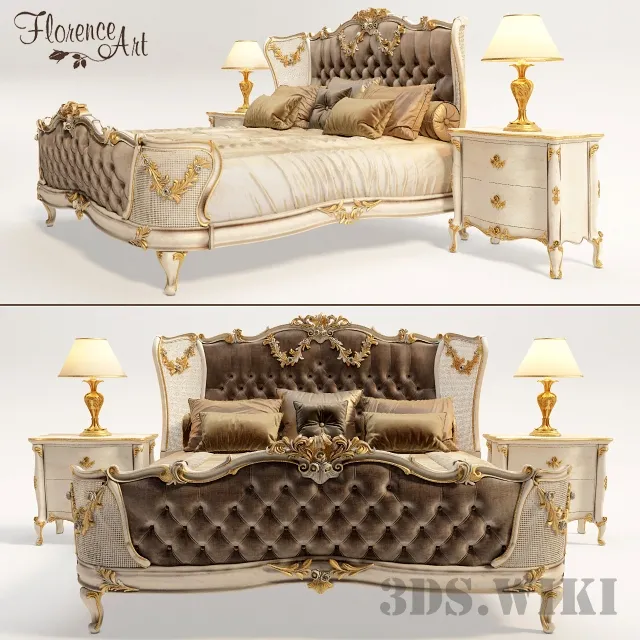 furniture – Bed 904 Florence Art 3ds Max