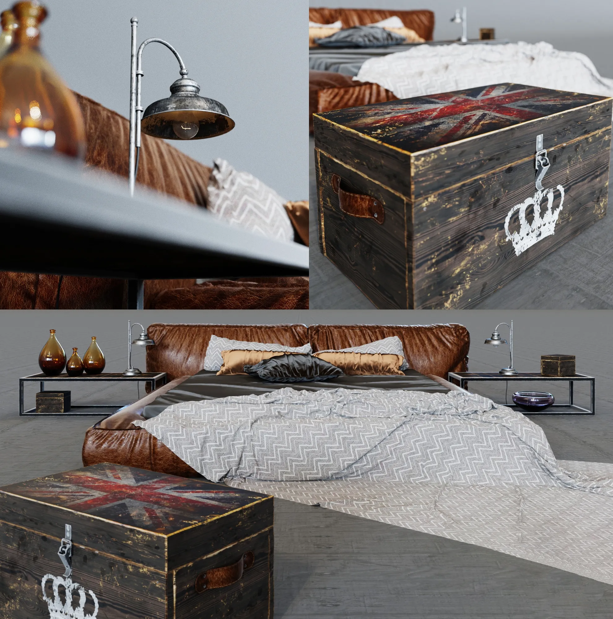 furniture – Bed 96 3ds Max