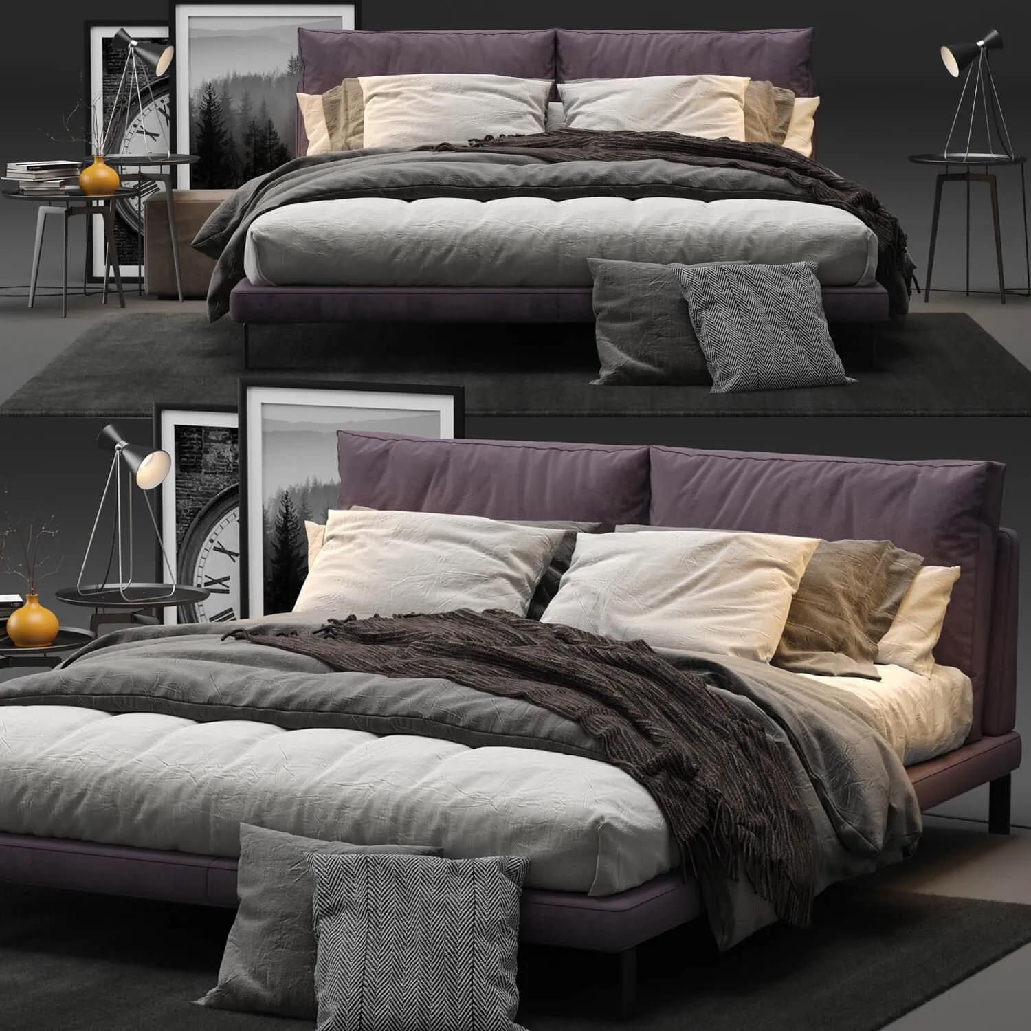 furniture – Bed  Alivar Lady B 3ds Max