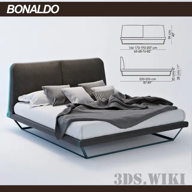 furniture – Bed Amlet Bonaldo 3ds Max