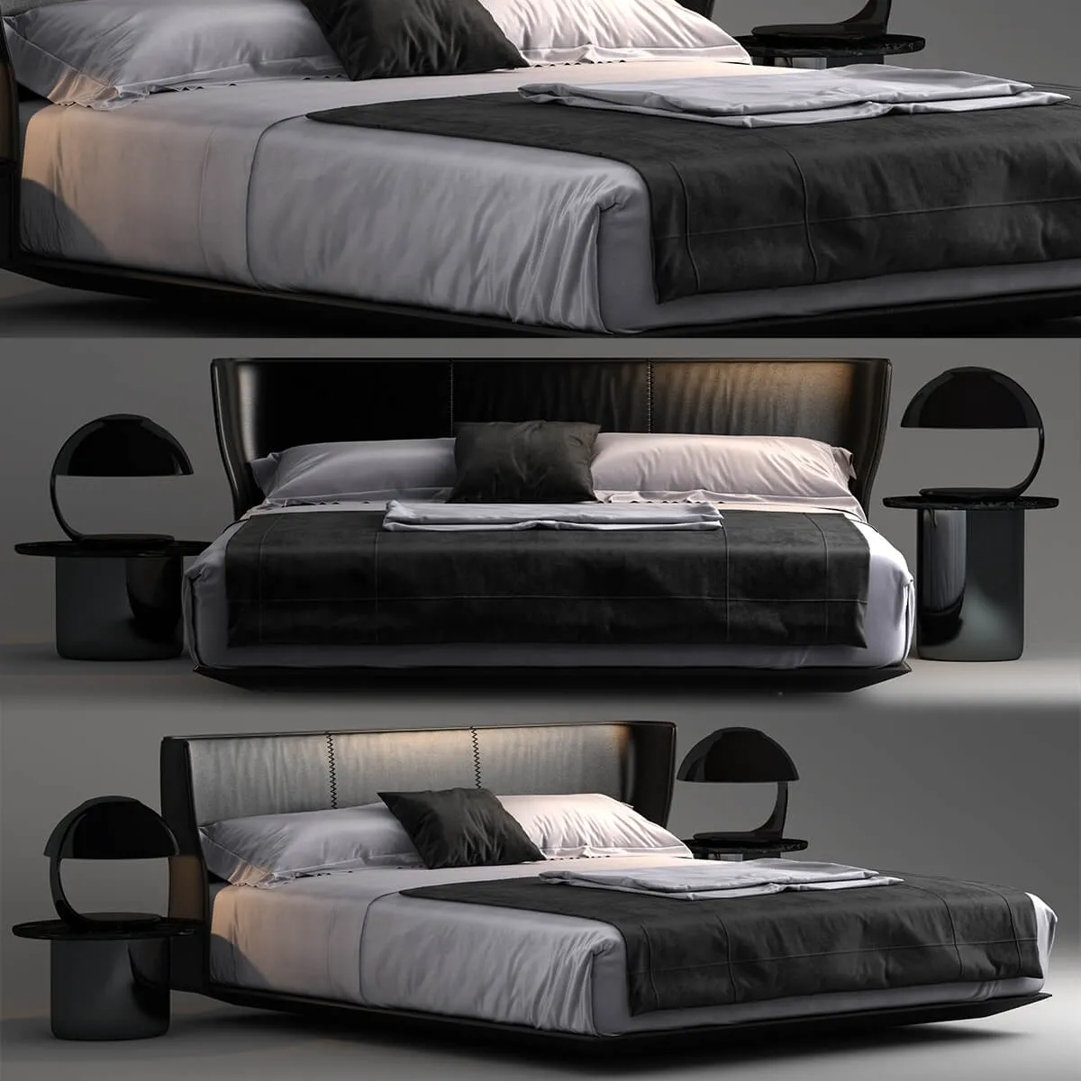 furniture – Bed B and B Italia Alys 3ds Max