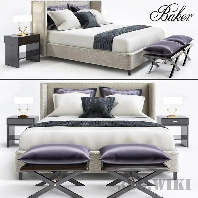 furniture – Bed Baker Jacques Garcia Collection 3ds Max