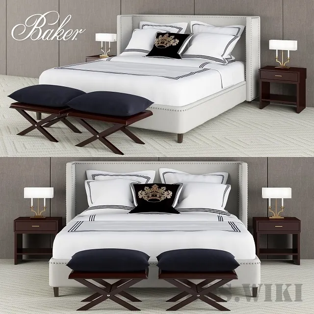 furniture – Bed Baker Jacques Garcia Collection 3ds Max