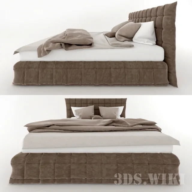 furniture – Bed Barcelona 160 3ds Max