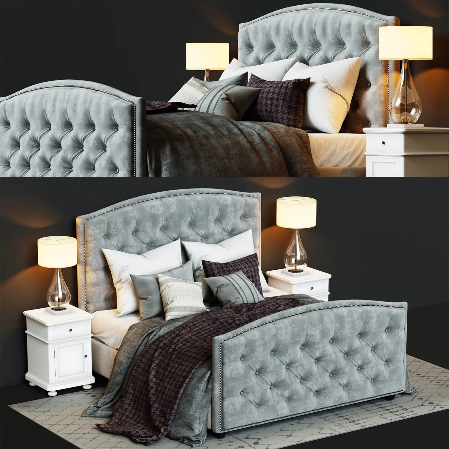 furniture – Bed Bassett Vienna Arched 3ds Max