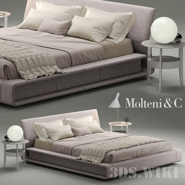 furniture – Bed BEDS CLIP Molteni & C 3ds Max
