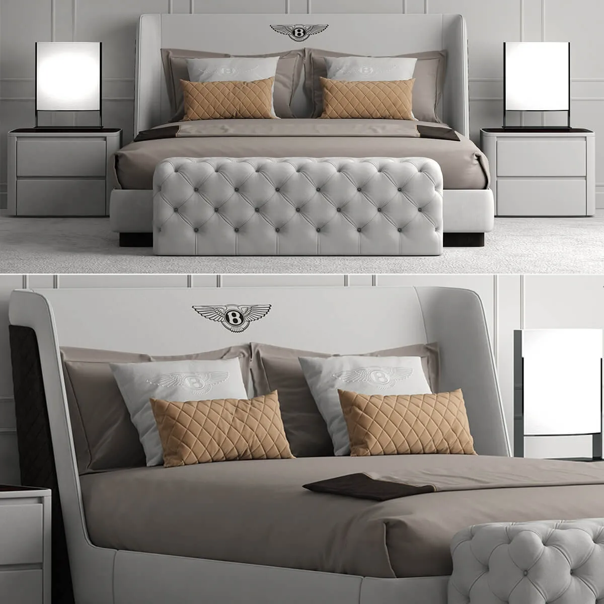 furniture – Bed bentley home Richmond Bed 3ds Max