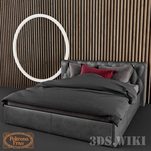 furniture – Bed BLUEMOON By Poltrona Frau 3ds Max
