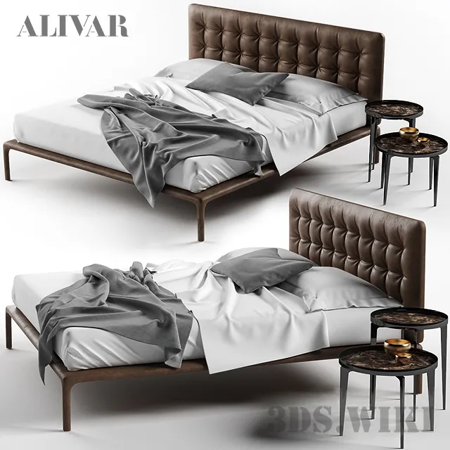 furniture – Bed BOHÈME By ALIVAR 3ds Max