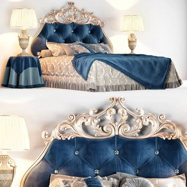 furniture – Bed Bolzan Letti Velvet 3ds Max