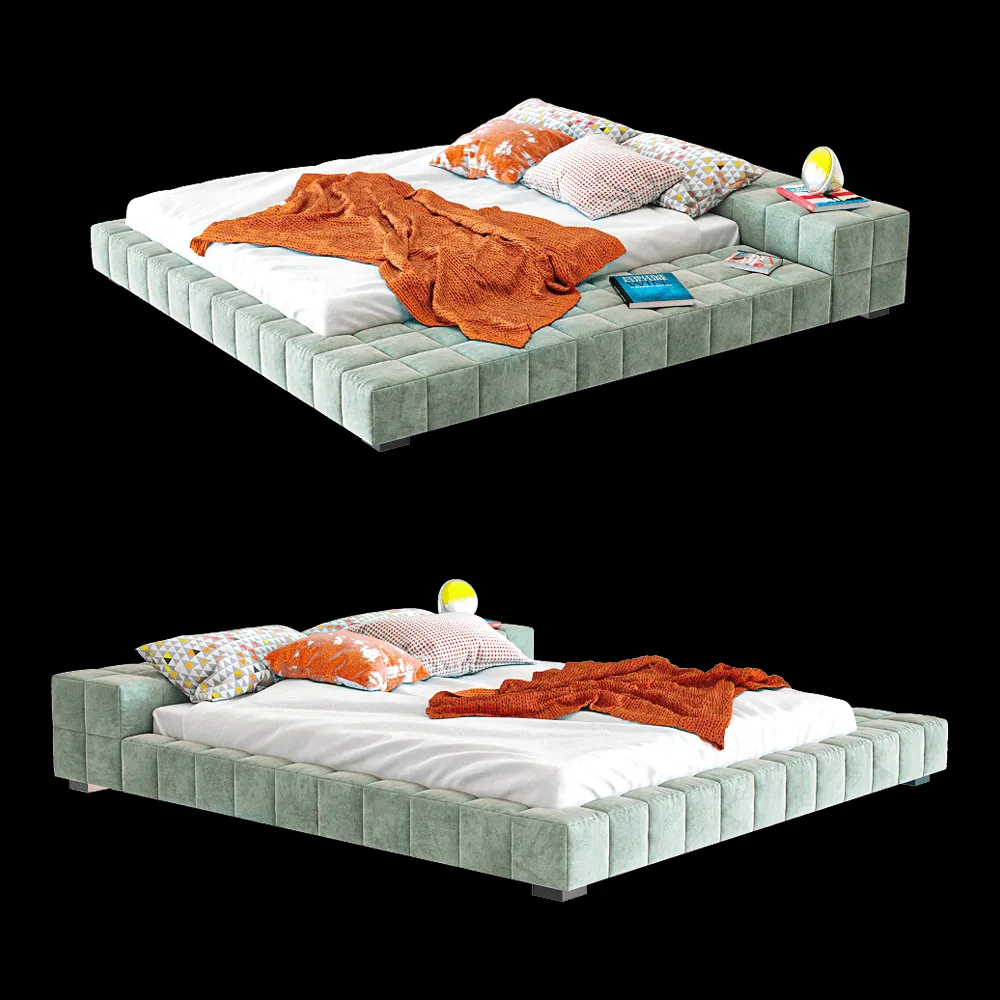 furniture – Bed Bonaldo Squaring 3ds Max