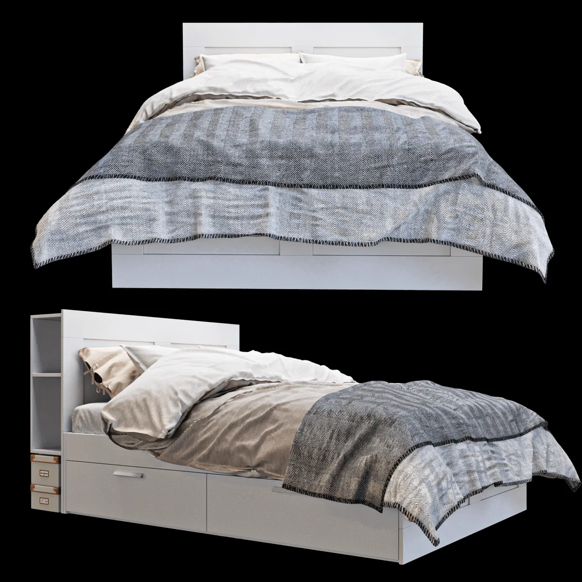 furniture – Bed Brimnes 13 3ds Max
