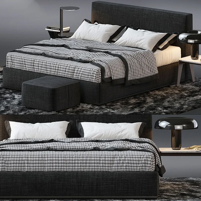 furniture – Bed by Minotti 378 3ds Max
