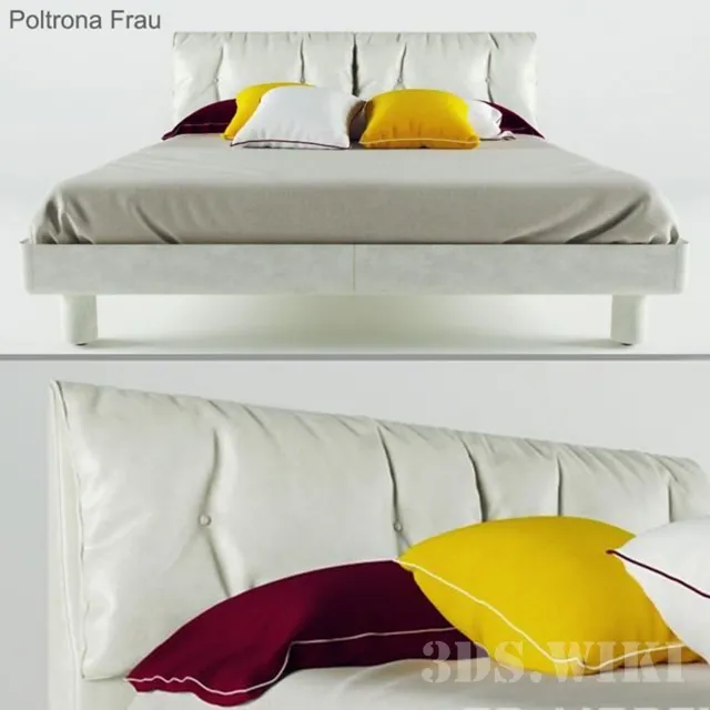furniture – Bed by Poltrona Frau 3ds Max