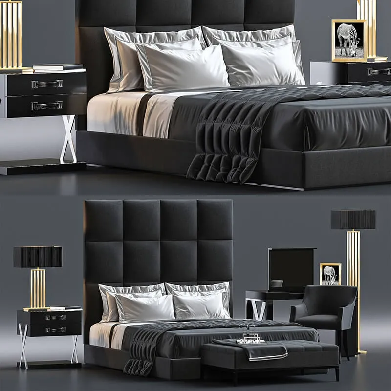 furniture – Bed by S and C 799 3ds Max