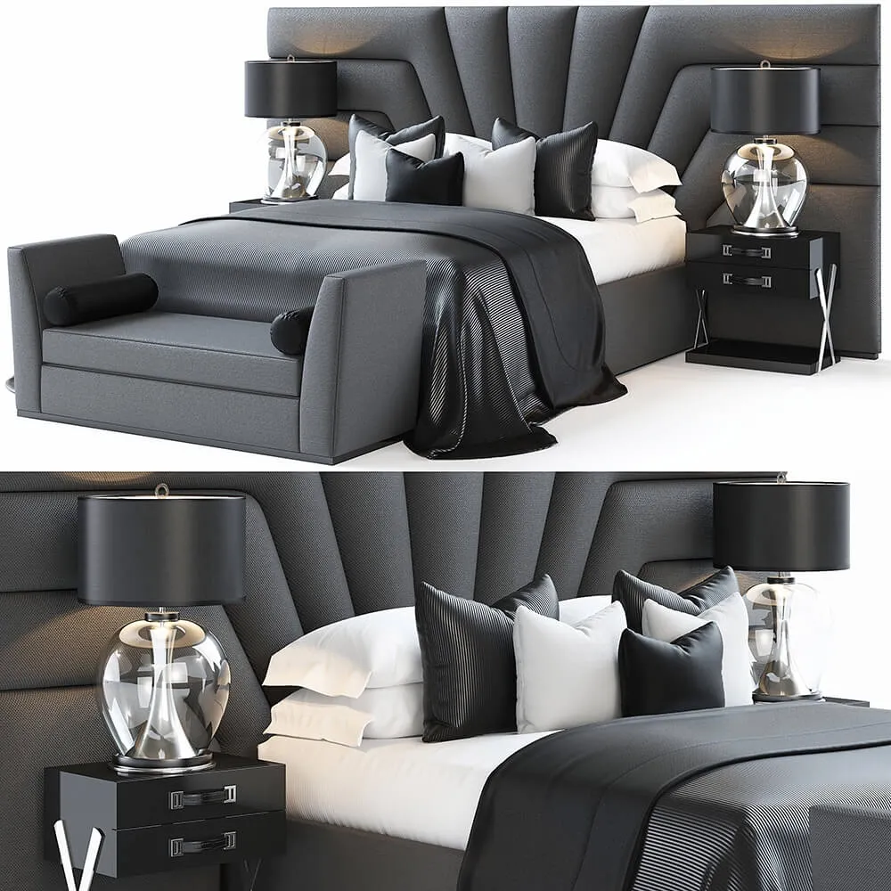 furniture – Bed by S and C 9 3ds Max