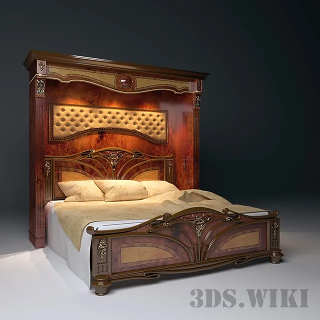 furniture – Bed by Vilga Classical Furniture 3ds Max