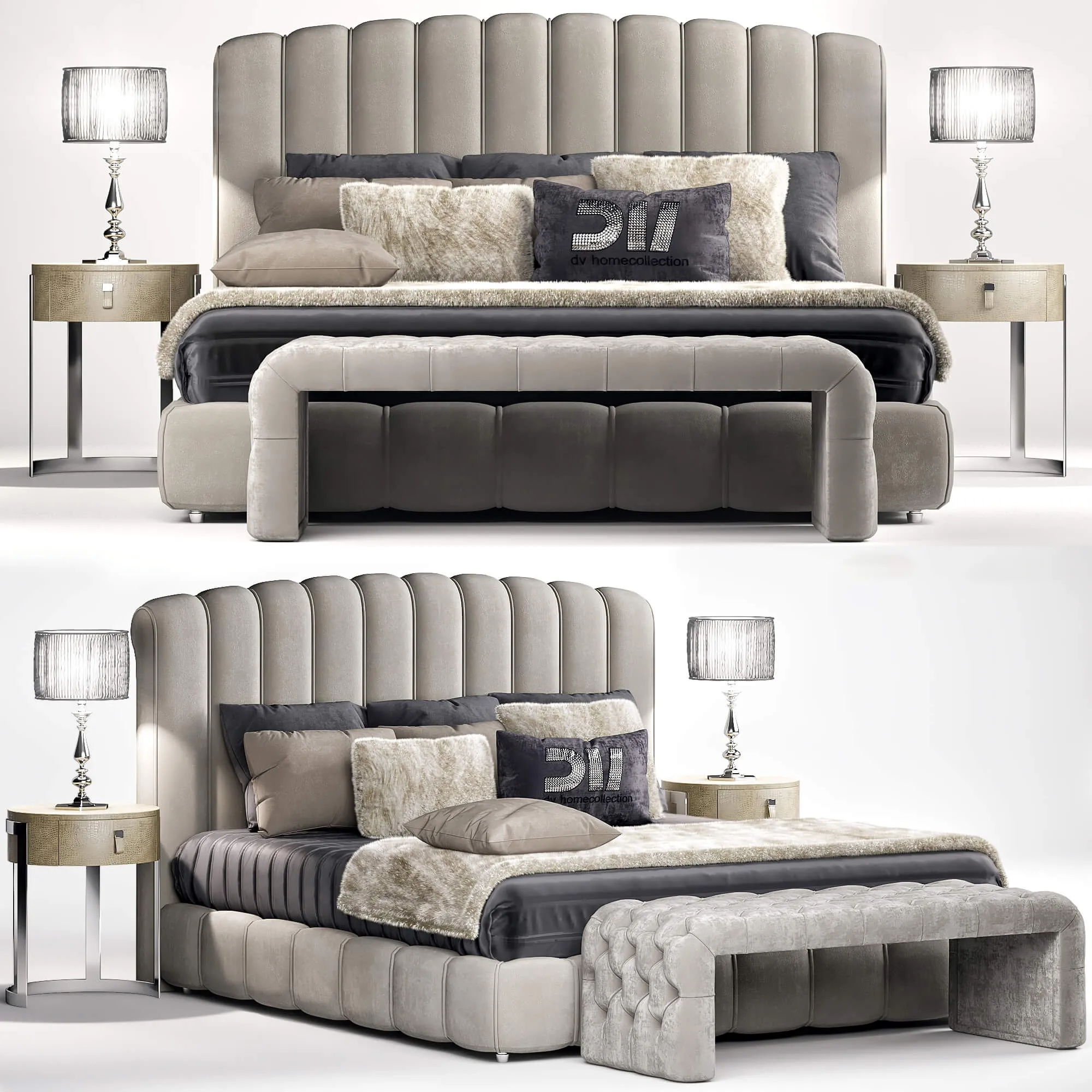 furniture – Bed Byron DVhomecollection 3ds Max