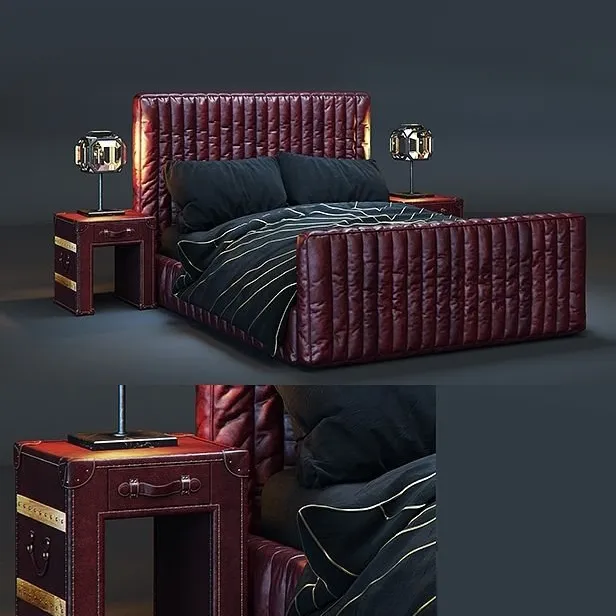 furniture – Bed Cambridge loft by Timothy Oulton 3ds Max