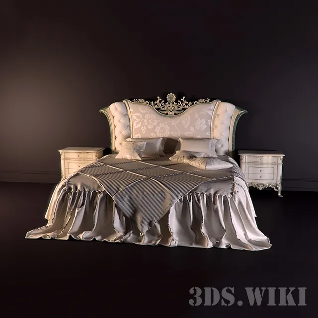 furniture – Bed CAPPELLINI INTAGLI 3ds Max