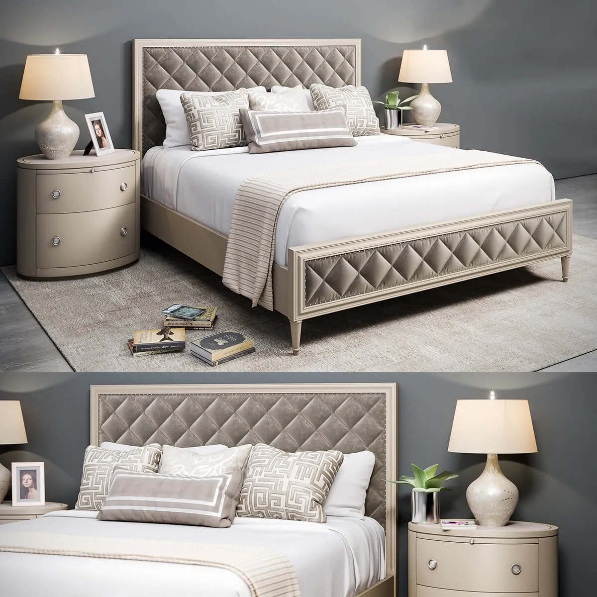 furniture – Bed Caracole Diamonds are Forever 3ds Max