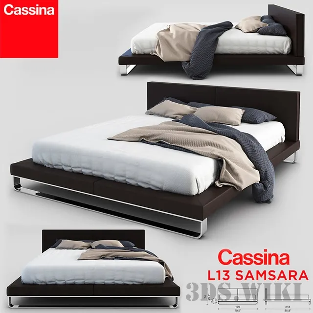 furniture – Bed Cassina L13 SAMSARA 3ds Max