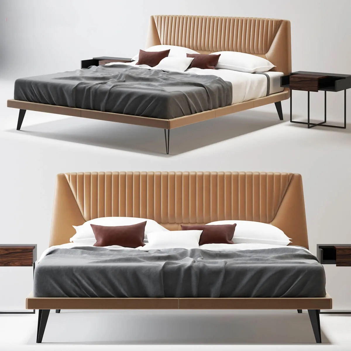 furniture – Bed Cattelan Italia Amadeus 3ds Max